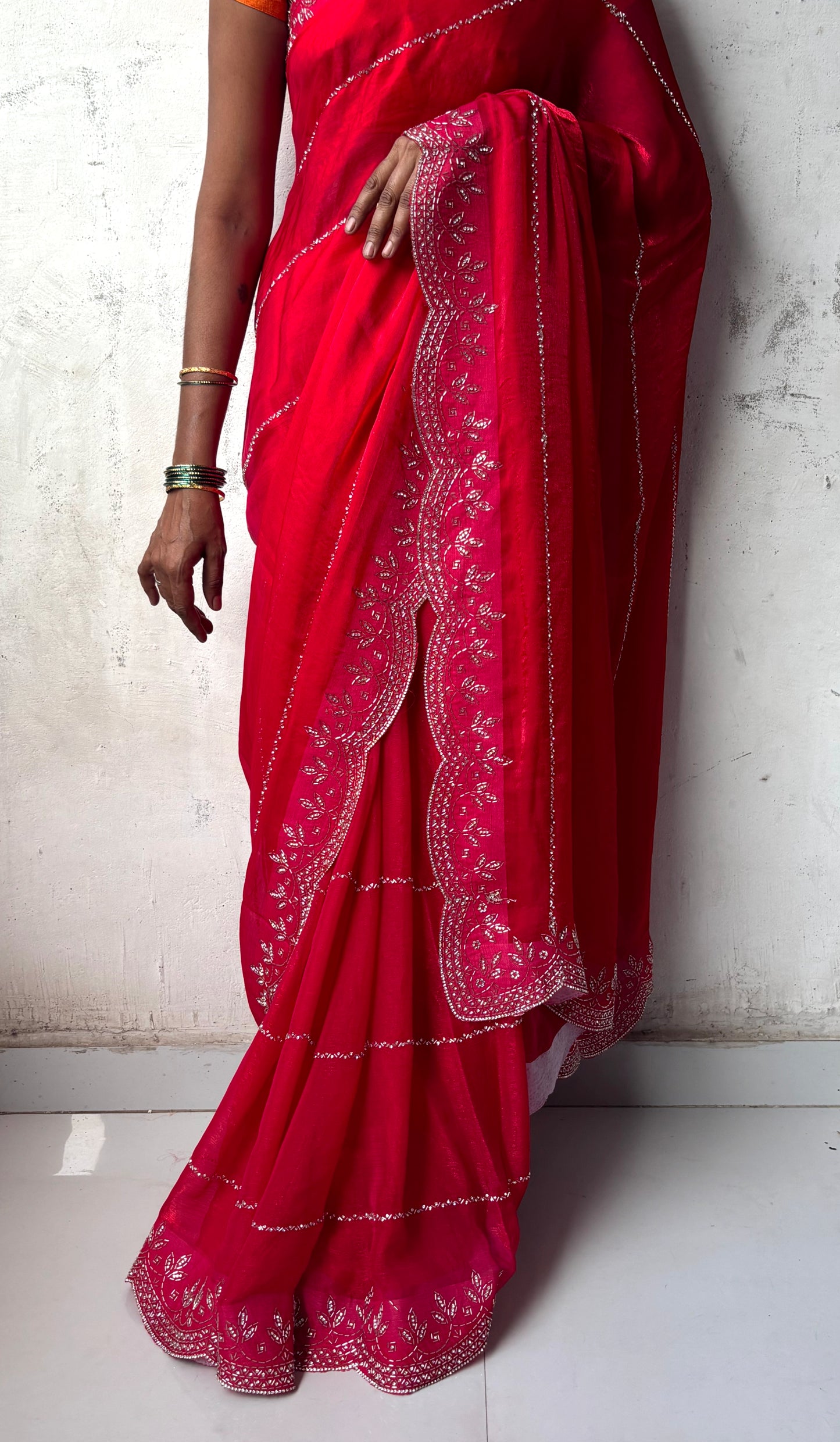 Wholesale Jimmy Choo zarkan Diamond Work sarees