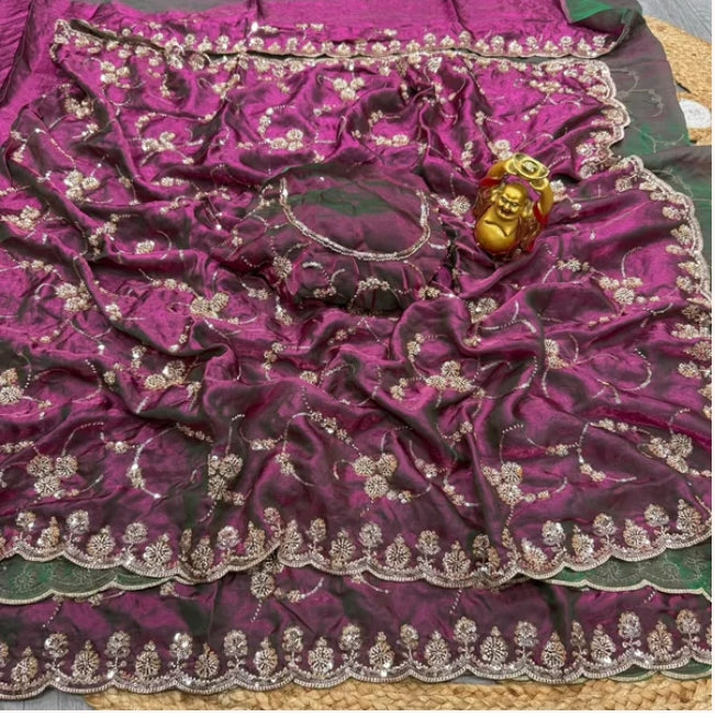 Bridal Embroidery Design Fancy Beads Work