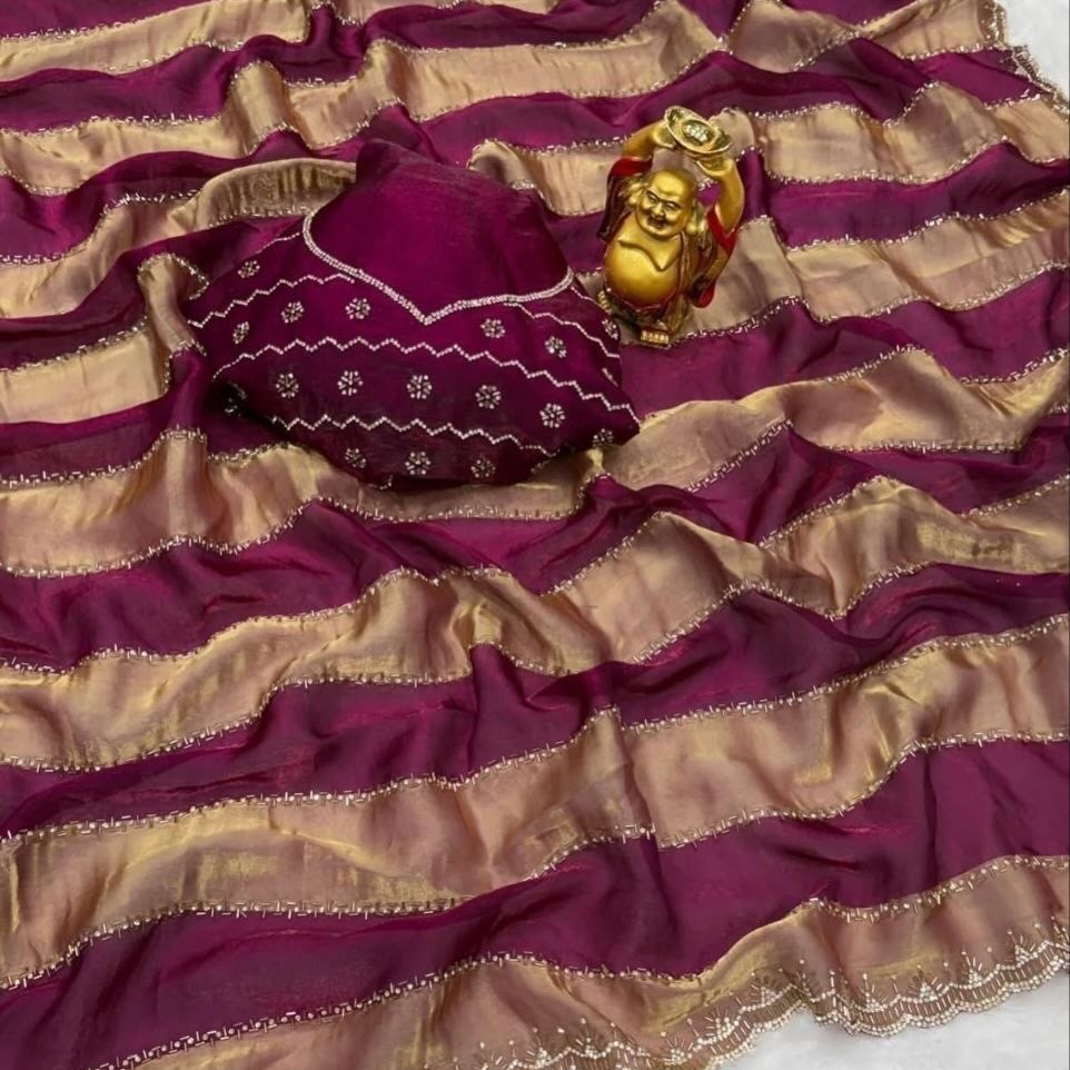 Dual Shade Tissue Saree