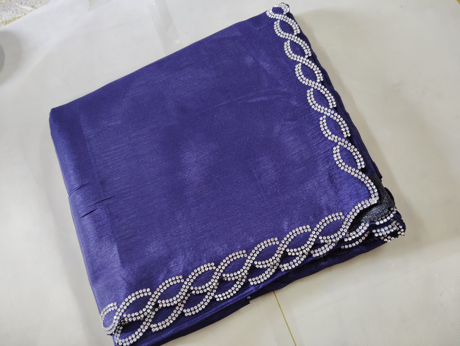 Fancy Zarkan Diamond Saree