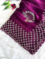 Load image into Gallery viewer, Fancy Zarkhan Diamond Work Saree
