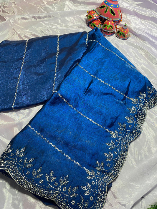 Zarkan Vool Diamond Bollywood saree