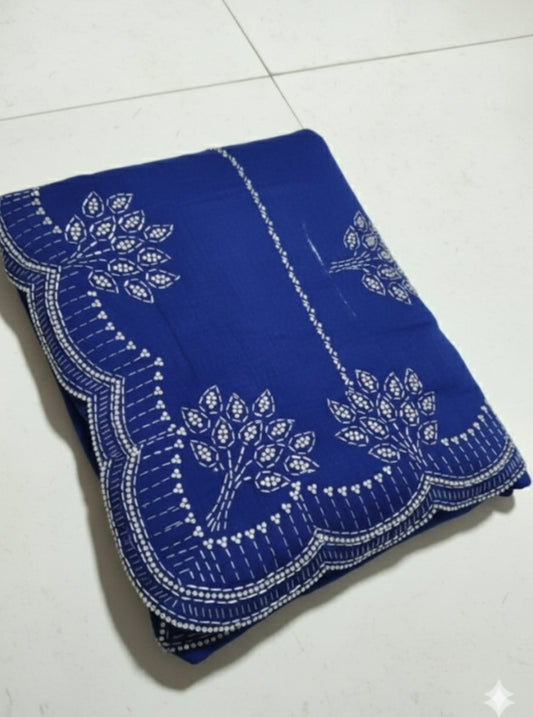 Party Wear Jarkhan Diamond Work Saree