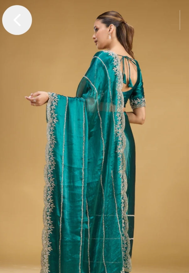 party wear saree Jharkhand Diamond Work Saree