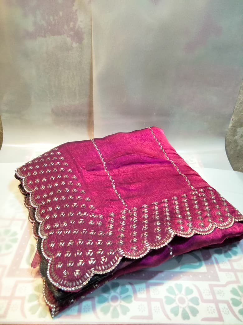 luxury party wear diamond saree India