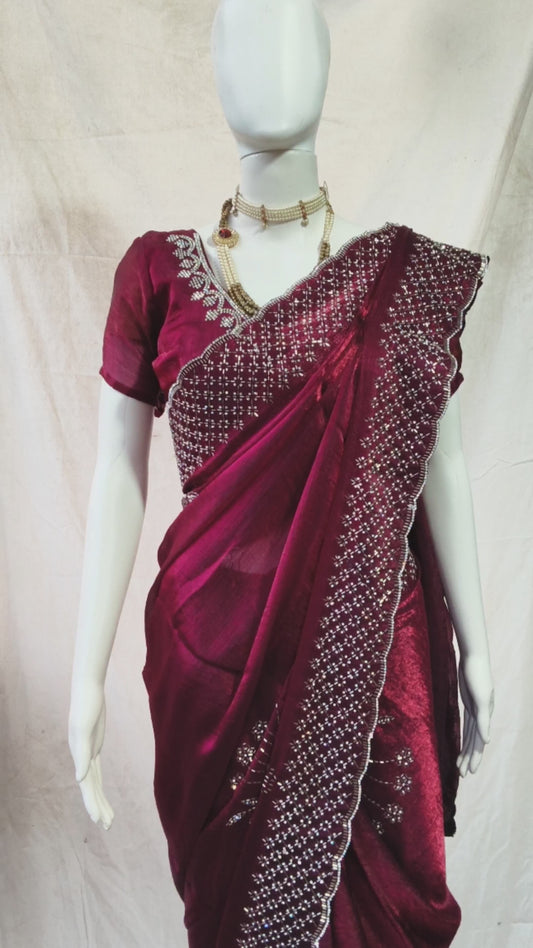 Fancy festival saree design